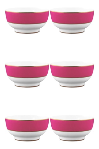 6 bols en porcelaine Chique