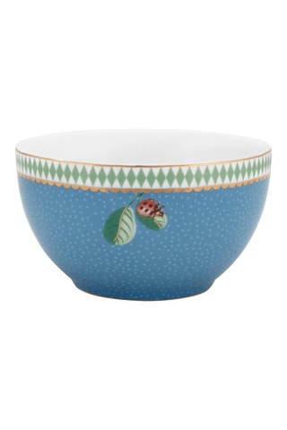 6 bols en porcelaine Bla Majorelle Bleu