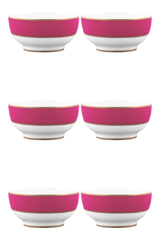 6 bols en porcelaine Chique