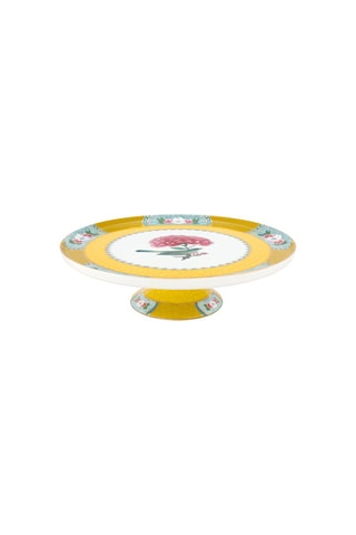Plat à gâteau en porcelaine Blushing Birds - 21,5 x 21,5 x 7 cm