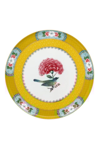 Plat à gâteau en porcelaine Blushing Birds - 21,5 x 21,5 x 7 cm