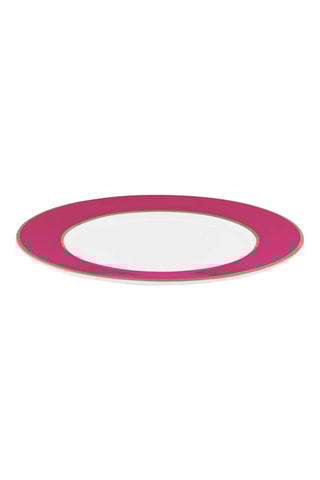 6 assiettes plates en porcelaine Chique - 17 cm