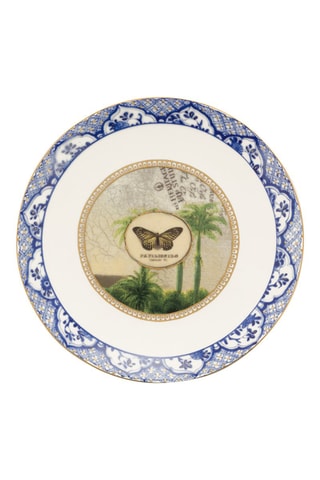 6 assiettes plates en porcelaine Heritage - 15 cm