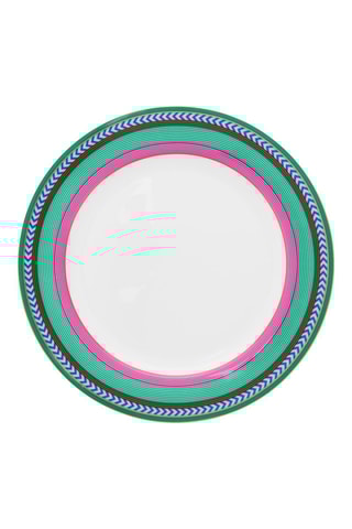 6 assiettes à dessert en porcelaine Chique  Stripes - 23 cm