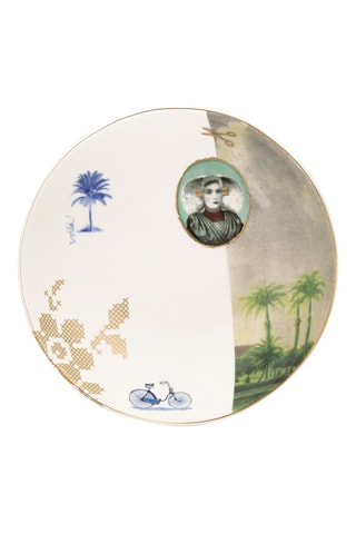 6 assiettes creuses en porcelaine Heritage - 18 cm