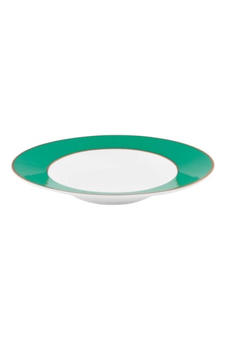 6 assiettes creuses en porcelaine Chique - 23,5 cm