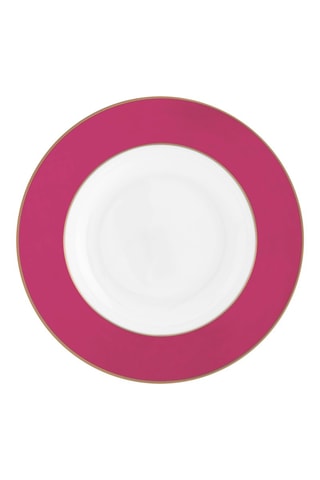 6 assiettes creuses en porcelaine Chique - 23,5 cm