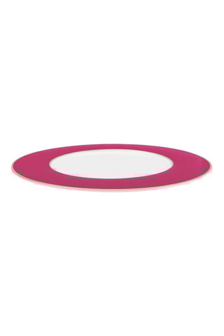6 assiettes plates en porcelaine Chique - 28 cm