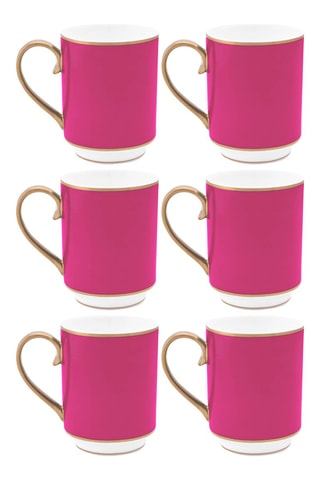 6 mugs en porcelaine Chique - 35 cl