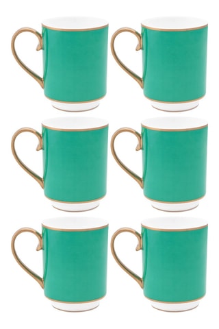 6 mugs en porcelaine Chique - 35 cl