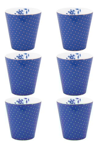 6 mugs en porcelaine Royal Stripes - 23 cl