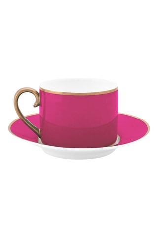 Tasse à café et soucoupe en porcelaine Chique - 22 cl