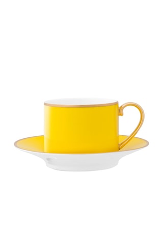 Tasse à thé et soucoupe en Bone China Chique - 22 cl