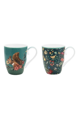2 mugs en porcelaine Winter Wonderland - 35 cl