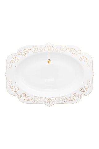 Plateau de service en porcelaine Royal - 39,8 x 28,5 x 3,6 cm