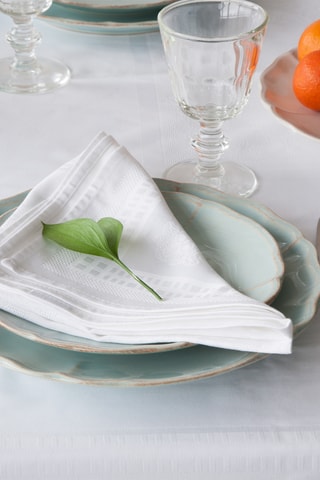Serviette de table Ana - Blanc
