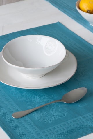 Nappe de table rectangulaire Ana - Turquoise