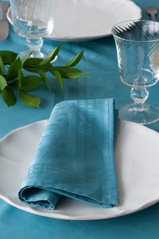 Serviette de table Ana - Turquoise