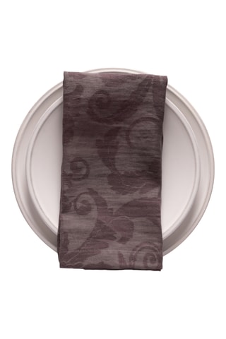 Serviette de table en lin Daliaiolet