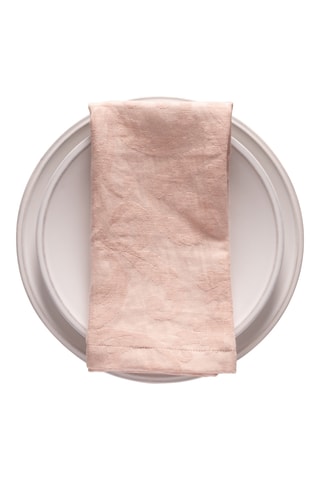 Serviette de table en lin Daliaose poudré