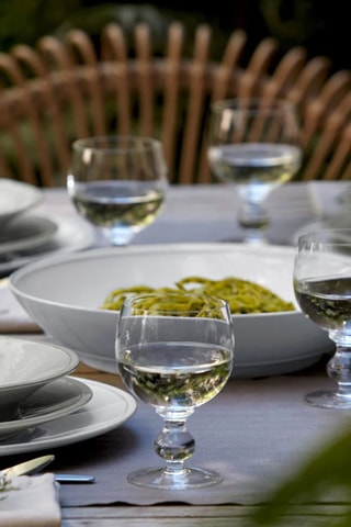 6 copos de vinho em vidro soprado Aroma