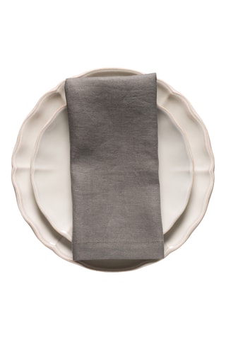 Serviette de table en lin Porto - Gris