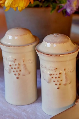 Salière et poivrière en grès Madeira Harvest