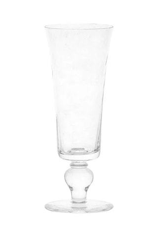 6 copos de champagne em vidro soprado Espiral