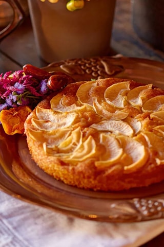 Assiette de présentation en grès Madeira Harvest