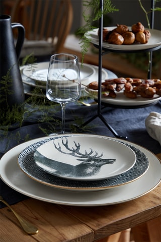 Assiette plate en grés Augusta