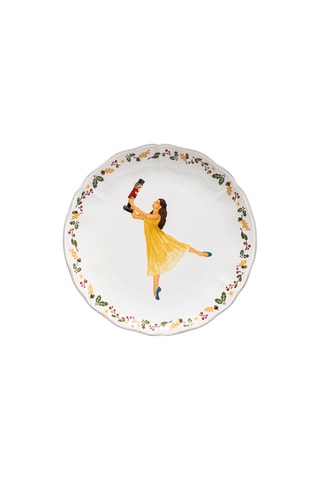 Assiette à salade en grès The Nutcracker