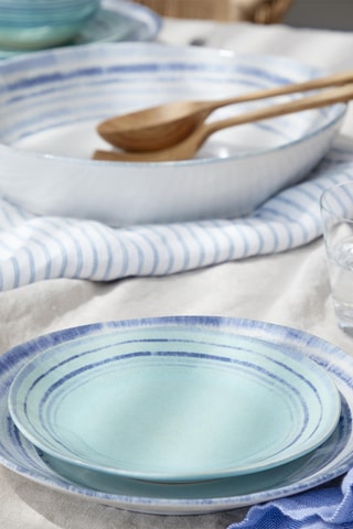 Plat Aardewerk Bord Nantucket