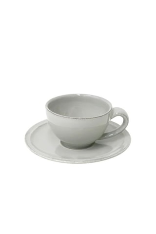 Chávena e pires de café em grés Friso