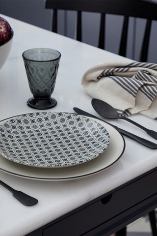 Assiette plate en grés Augusta