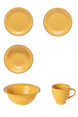Assiette plate, assiette à dessert, assiette creuse, bol et mug en grès Positano
