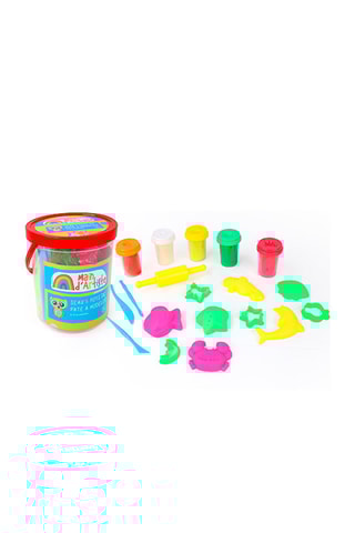 Emmer met 5 potjes klei en 12 accessoires- Vanaf 3 Jaar