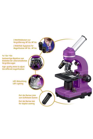 Microscoop Student Biolux SEL Paars - Bresser Junior