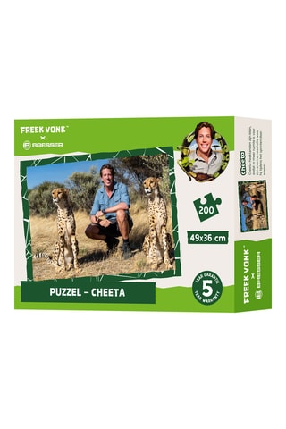 Puzzel Freek Vonk en Twee Cheeta's - 200-delig Vanaf 8 Jaar