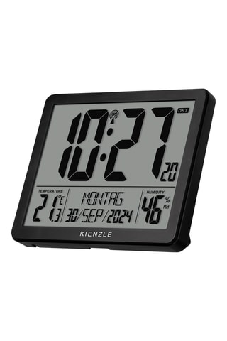 Wekker - 17,3 x 14,1 x 2,7 cm - Zwart