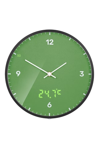Klok - 24 cm - Groen en Zwart