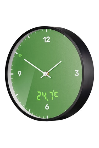 Klok - 24 cm - Groen en Zwart