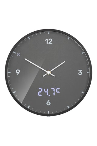 Klok - 24 cm - Antraciet en Zwart