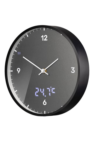 Klok - 24 cm - Antraciet en Zwart