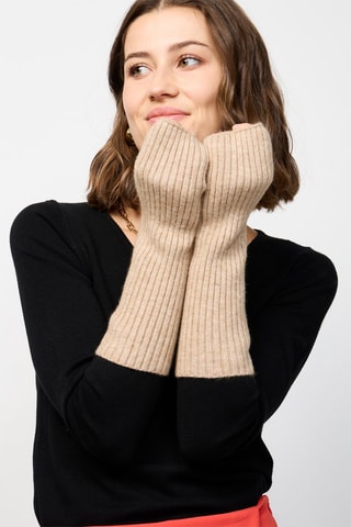 Vingerloze Handschoen - Beige