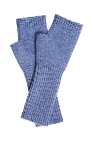 Vingerloze Handschoenen Lichtblauw