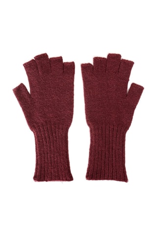 Vingerloze Handschoenen Bordeauxrood