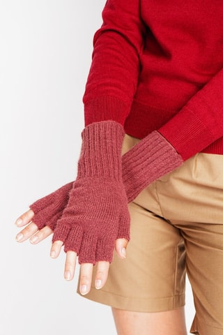 Vingerloze Handschoenen Bordeauxrood