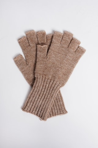 Vingerloze Handschoenen Beige