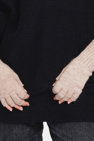 Vingerloze Handschoenen Beige
