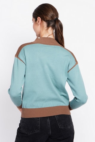 Oversized trui - Turquoise